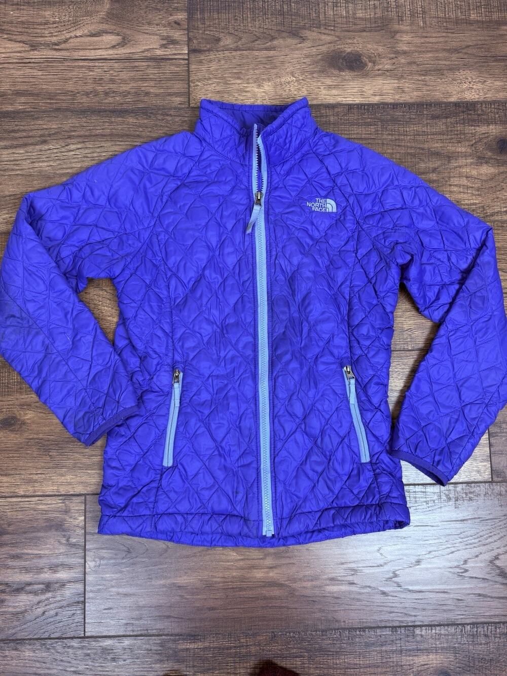 The North Face Thermoball Insulated Puff Full Zip Girl’s L 14/16 Jacket Purple